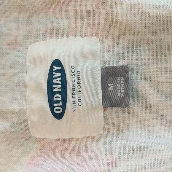 NWT, Old Navy, Size: M, white and pink flowered light jacket - Picture 4 of 4